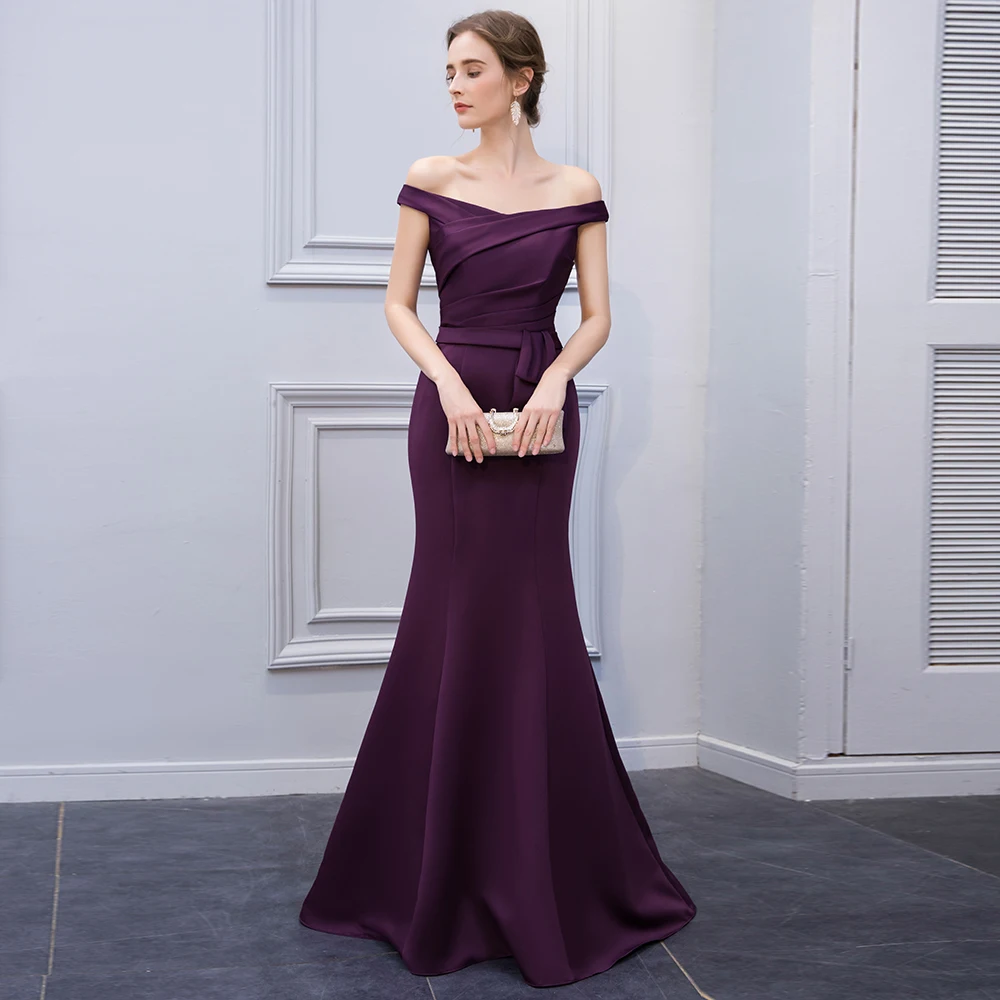 Bery Love Elegant Off Shoulder Mermaid Evening Gown image 6