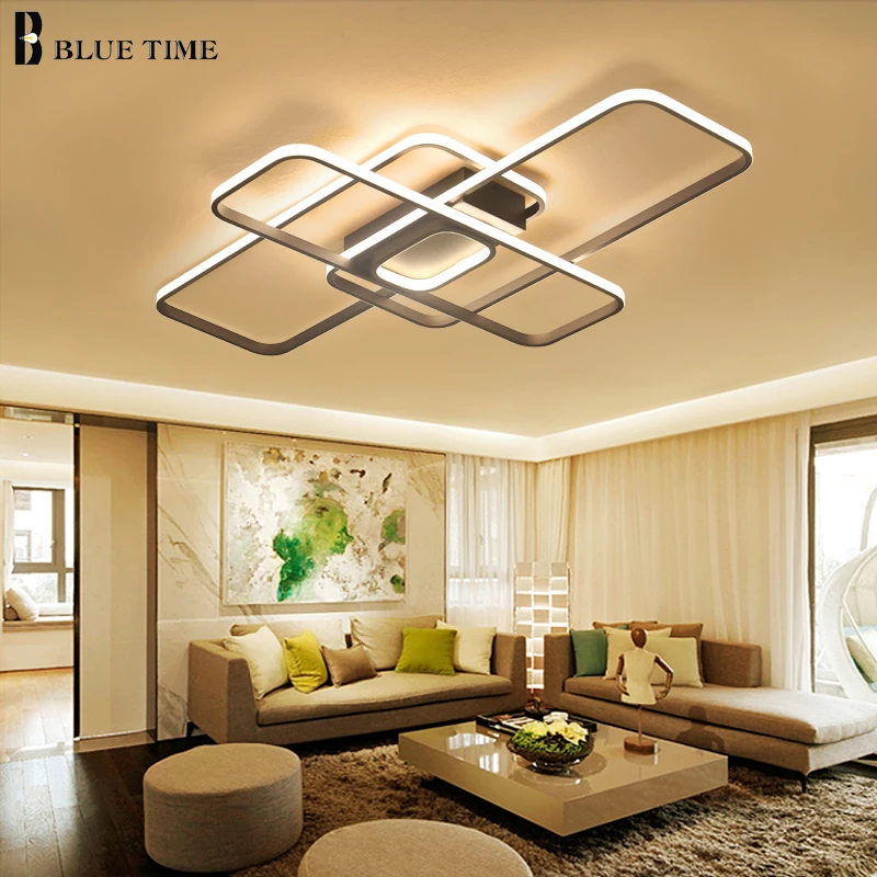 Square Minimalist Modern Ceiling Lights Led For Living Room Bedroom