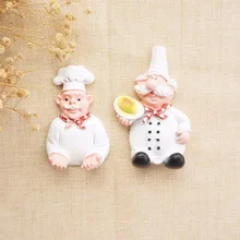 1 шт. кухня мультфильм шеф-повара пекарь Стиль смолы хранения настенная полка ткань полотенца крючки липкая паста туго держатель