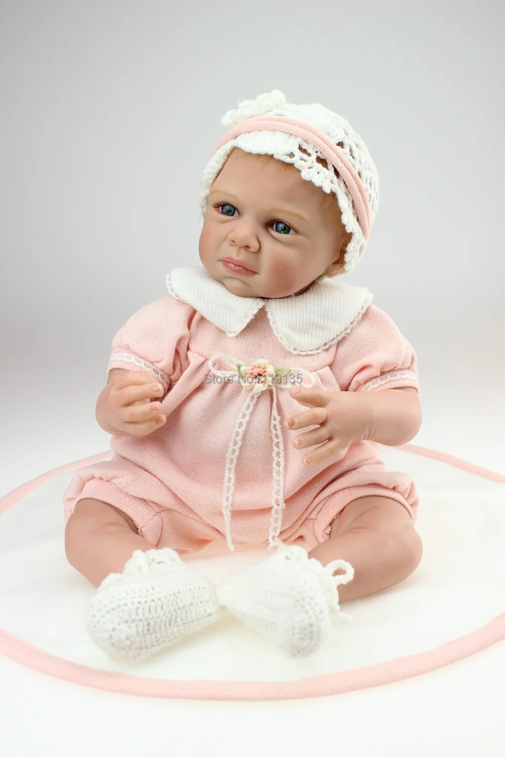 22 &quotручной силиконовые Adora реалистичные bonecas Bebe Reborn Baby Doll супер моделирования