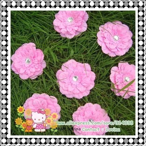 

Free shiping 1dozen 1 color 4" peony flower baby hair flower+clip Flowers/Baby/childrenHeadbows,Children Head Accessories