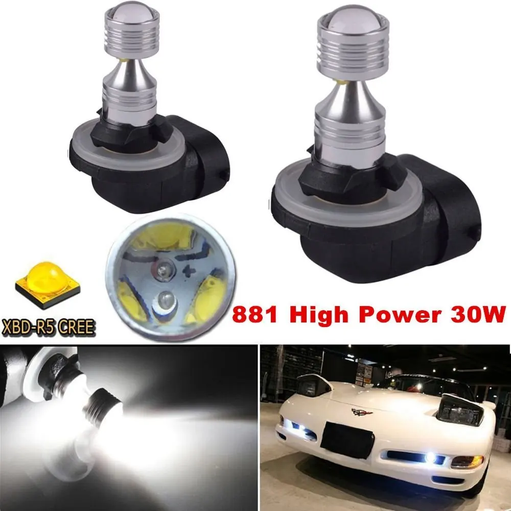 R Kit Led H10 Rgb 2 Em 1 6000K 3200LM Multi Cor Demon Eye Luz de nevoeiro Led Lâmpadas L