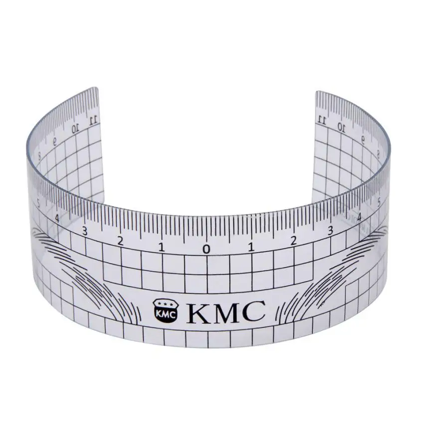 

Plastic Microblading Reusable Makeup Eyebrow Stencils Brow Measure Eyebrow Guide Ruler Permanent Tools Y426