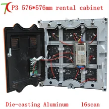 576mm 576mm 16scan P3 Die casting aluminum hd rental screen 111111dots m2