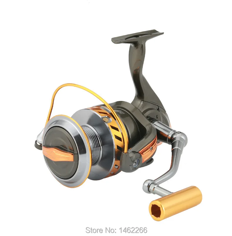 

WOEN 10000 type Full metal wire cup Anchor reel 12+1BB Boat fishing Spinning wheel reel CNC rocker arm