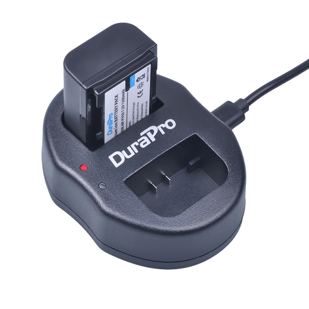 Аккумулятор для камеры DuraPro NP FV50 4 шт. + зарядное устройство с двумя USB портами SONY