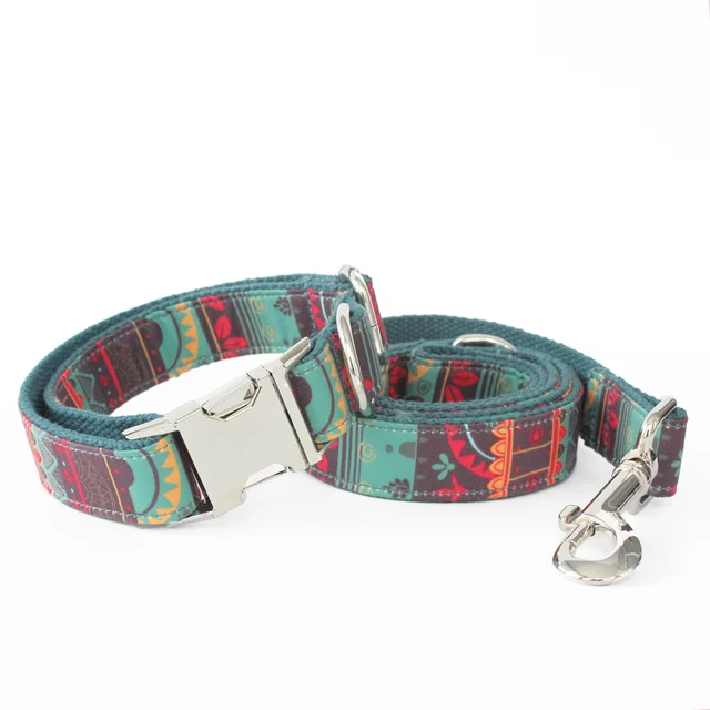 Handcrafted Dog Collar Leads Unique Pattern High Quality Collar Fog Dog 6045001 Pet Supplies Accessories