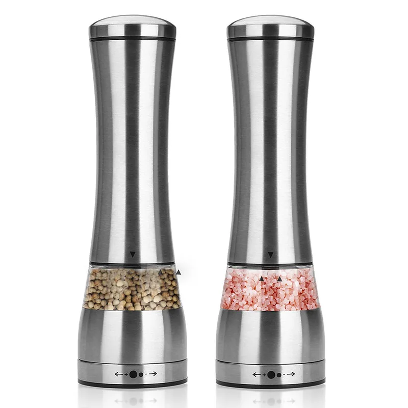 Pepper Mill Stainless Steel Pepper Mill Manual Grinder Seasoning Pot