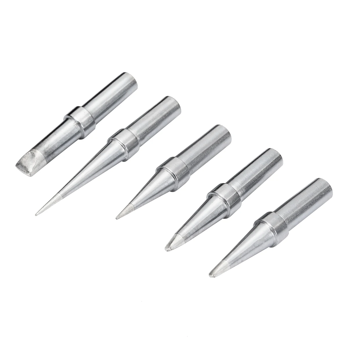 5pcs/set Pure Copper ETA ETB ETD ETS ETT Lead-free Soldering Iron Tips for Weller WESD51 WESD50 WCC100