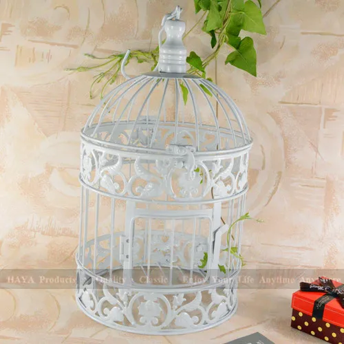 34cm high a cage for birds Classic White Decorative Bird Cage Wedding