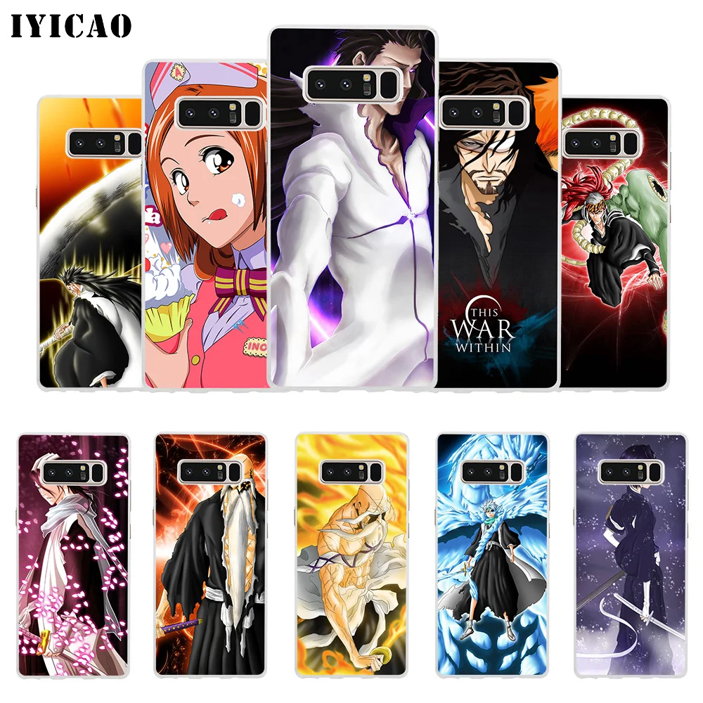 IYICAO bleach cartoon Soft Silicone Phone Case for Samsung A5 A6 Plus A7 A8 A9 J3 J5 J7 Note 8 9 TPU Cover | Мобильные телефоны и