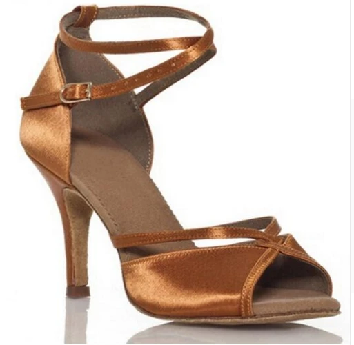 Latin Dance font b Shoes b font Women Ballroom font b Shoes b font Woman Satin
