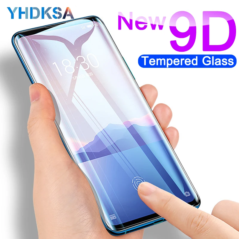 

9D Protective Glass on the For Meizu 16S 16 th 16X 15 Lite Plus Meizu M15 X8 Note 8 9 Tempered Screen Protector Glass Film Case