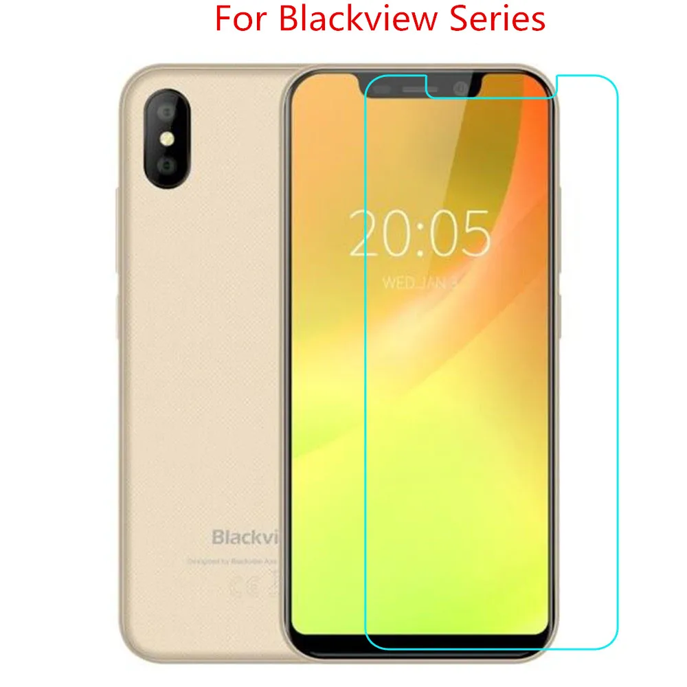 2 шт. закаленное стекло для Blackview A20 A30 Pro A10 S6 X Защита экрана пленка телефона