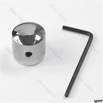 

Knob Button Tone Volume Dome Knob For Guitar Bass FD TL Metal Chrome MAR28