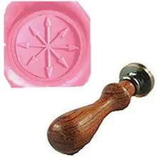 Винтаж стрелки Дартс Компасы индивидуальный логотип свадебные приглашения Воск уплотнительное штамп палисандр ручки комплект