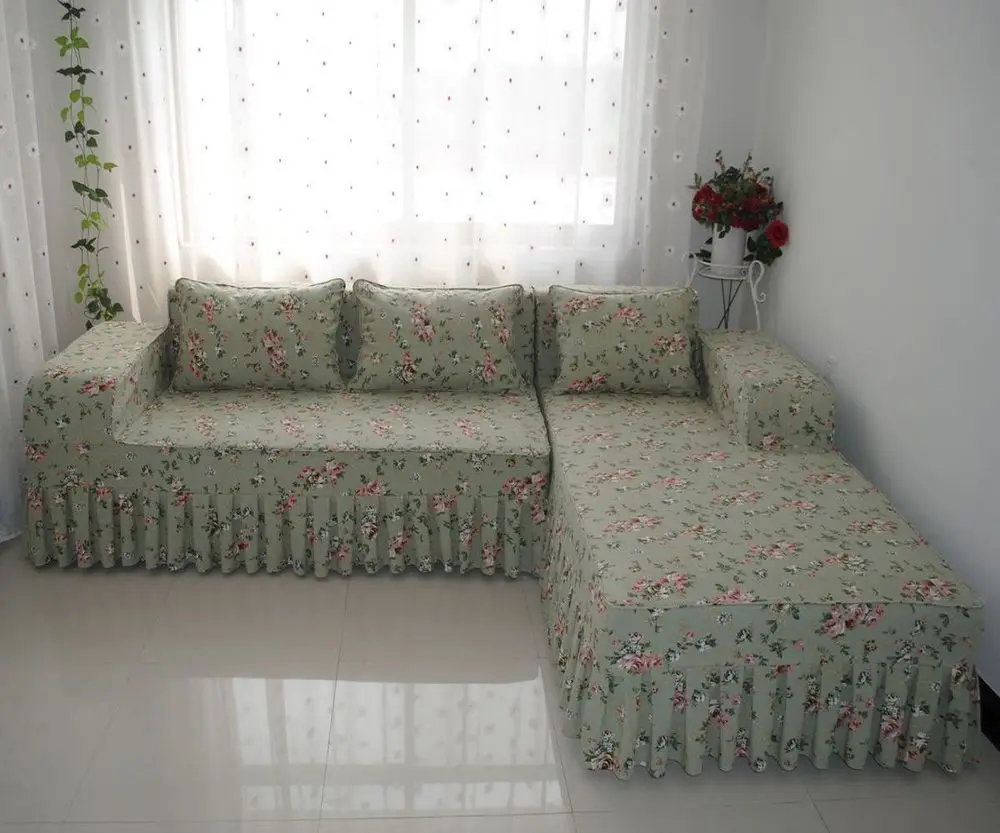 покрывало из мебельной ткани на диван