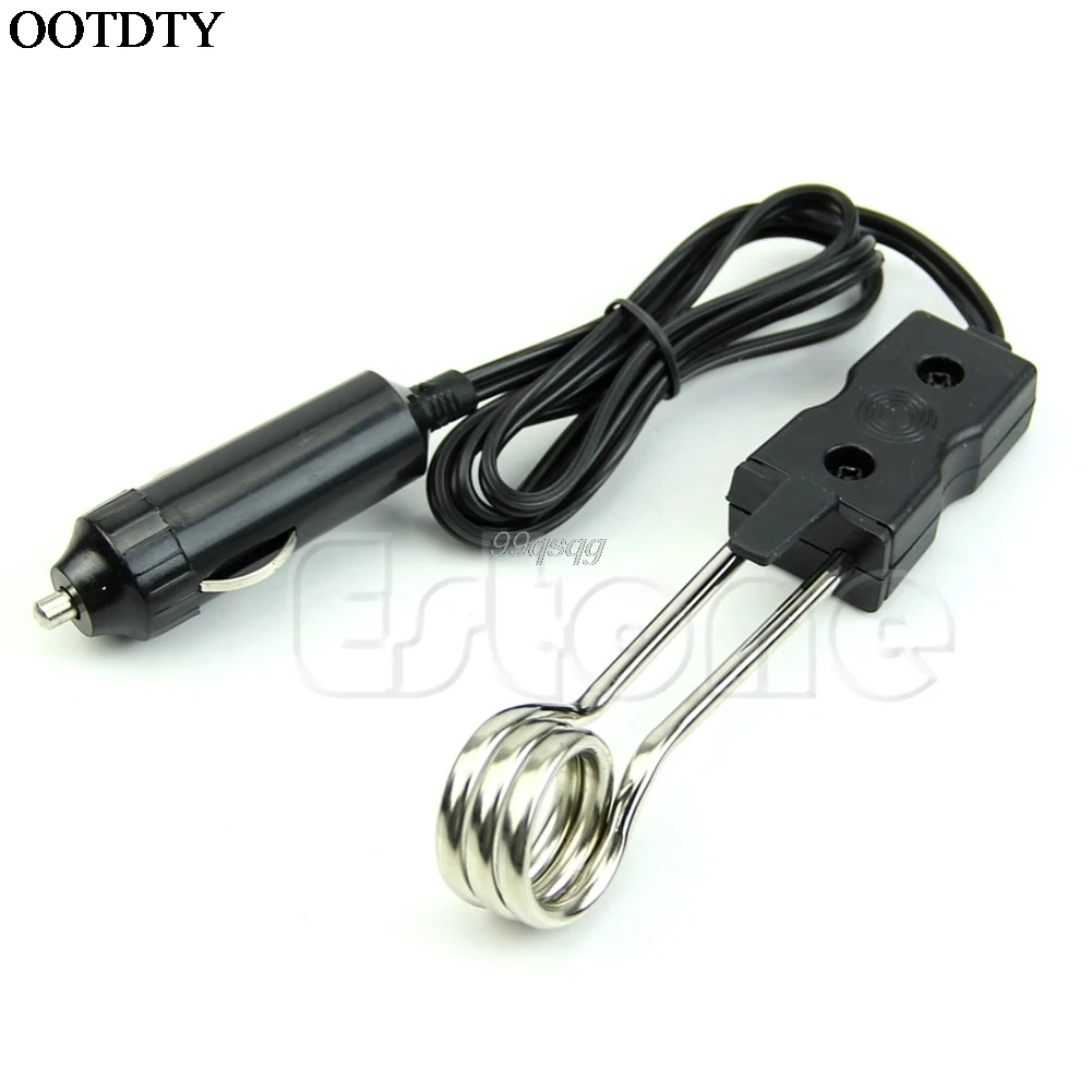 

New Portable Safe 12V Car Immersion Heater Auto Electric Tea Coffee Water Heater Drop shipping