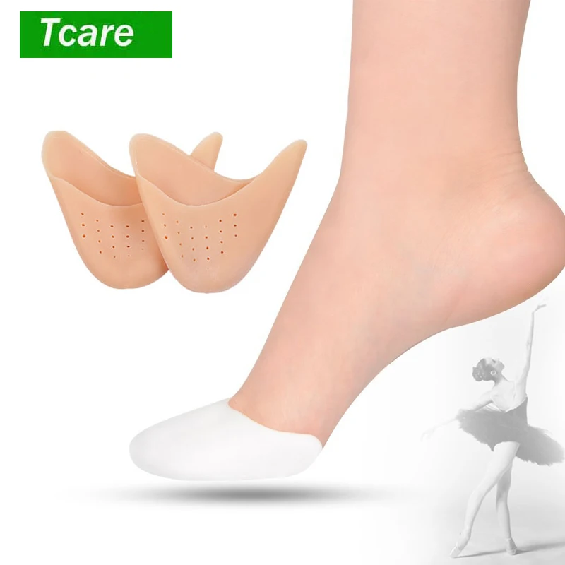 1 Pair Toe Sleeve Metatarsal Pads Silicone Gel Toe Caps Soft Ballet