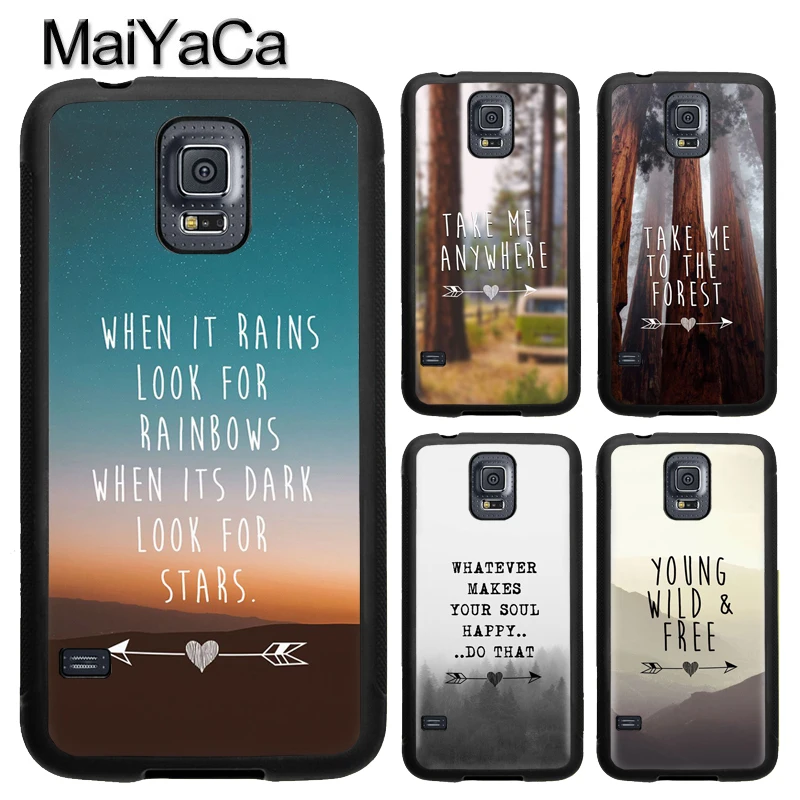 

MaiYaCa Life Quotes Travel Wanderlust TPU Case For Samsung Galaxy S4 S5 S6 S7 edge S8 S9 S10 Plus Lite Note 9 8 5 4 Back Cover