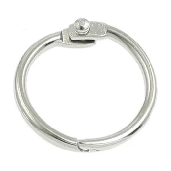 

Perfect-5 x Metal loose-leaf book ring bundle key ring silver