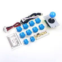 Arcade Control Panel China Sawna Joystick + 10 x Push Button + USB Encoder Board To Raspberry Pi Retropie 3 Model B Project DIY