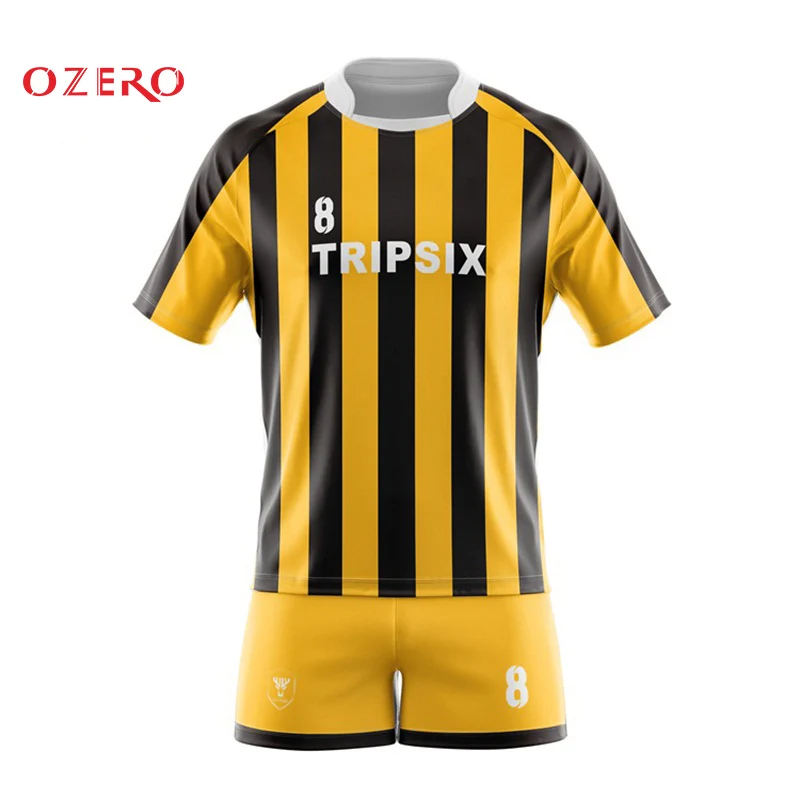 Buy Printed Woman Black And Gold Sexy Rugby Shirt