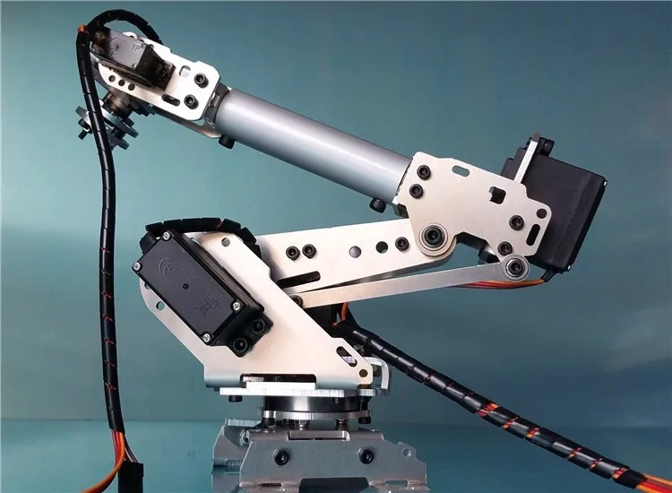 6 DOF CNC алюминиевая Роботизированная рама руки ABB промышленная модель робота 6-asix robot arm 6 servos