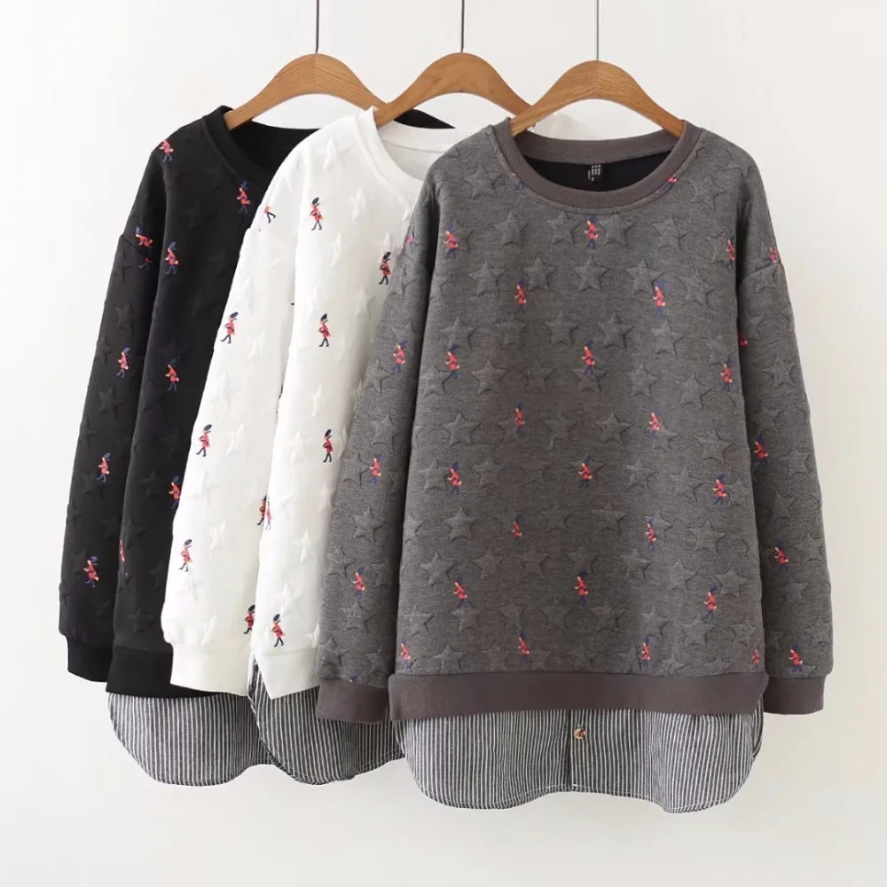 

Women's thickening of warm fashion t-shirts