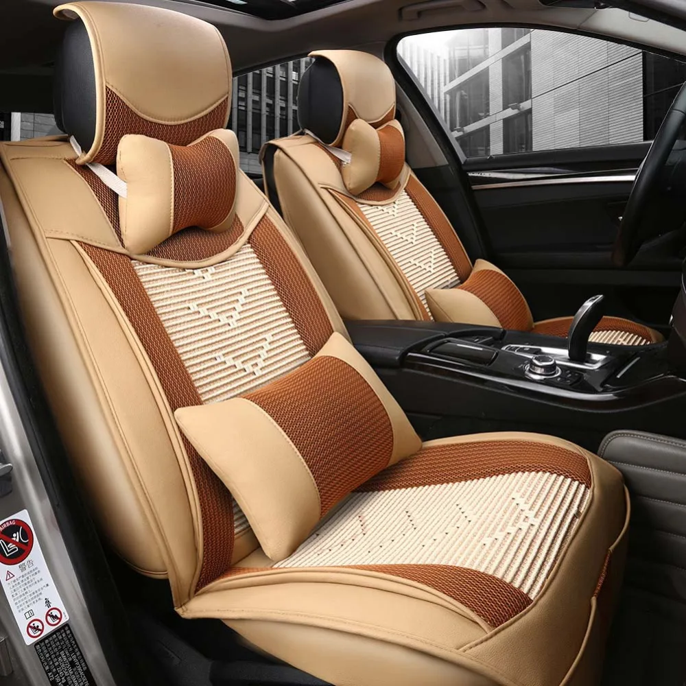 Buy Luxury Summer ice silk and Leather universal car