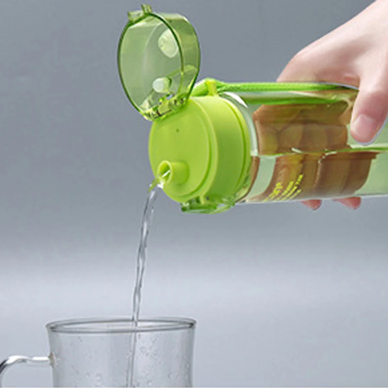 JOUDOO 400 مللي 560 مللي المحمولة مانعة للتسرب زجاجة المياه عالية الجودة جولة مكبر صوت لاسلكي بالبلوتوث الرياضة الشرب البلاستيك زجاجات مياه 10