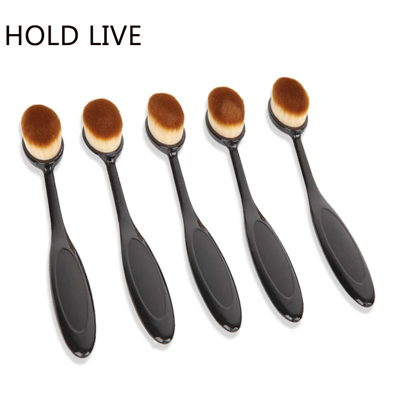 Professional Makeup Brushes Face Foundation Brush Powder Puff Soft Hair Bendable Handle Full Cover Wrinkles Spot Make Up | Красота и