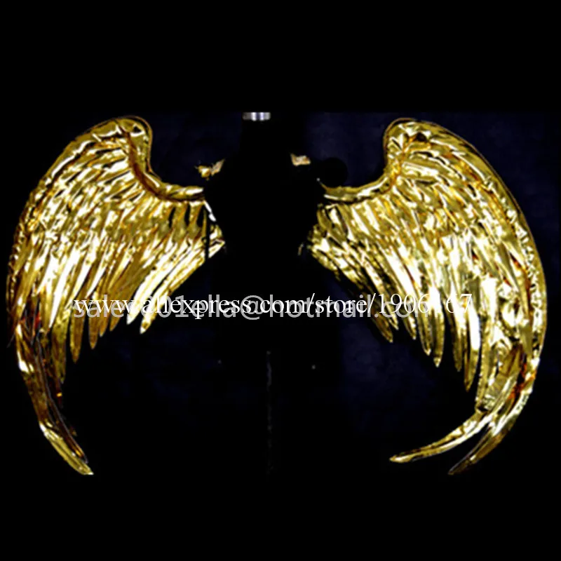Fashion Gold Plated Catwalk Shows Costumes Wings Suit Clothing Party Singer DJ KTV Bar Performance Dance Dress Clothes02