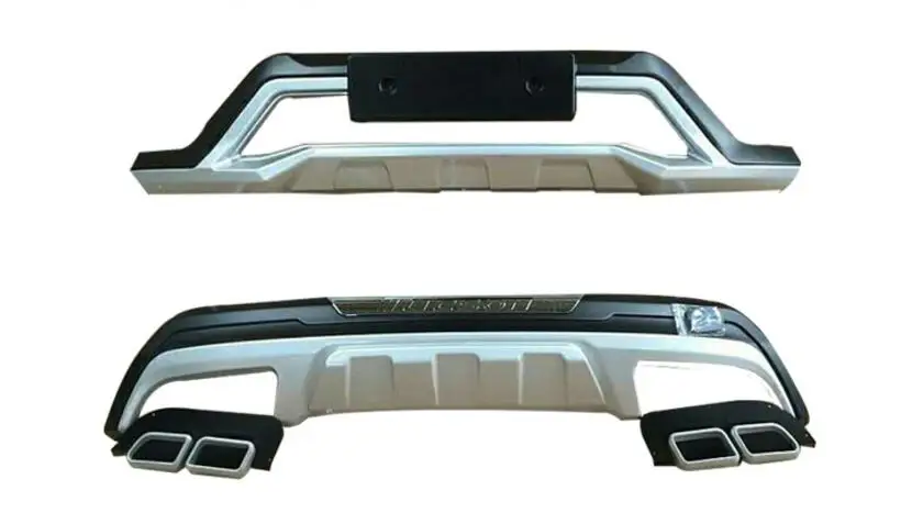 ABS хром автомобиль передние+ задние защитные бамперы защита противоскользящая пластина подходит для hyundai Tucson