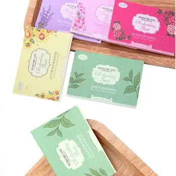 

New 100Pcs Facial Oil Absorbing Paper Plant Fibres Breathable Make up Blotting Sheet