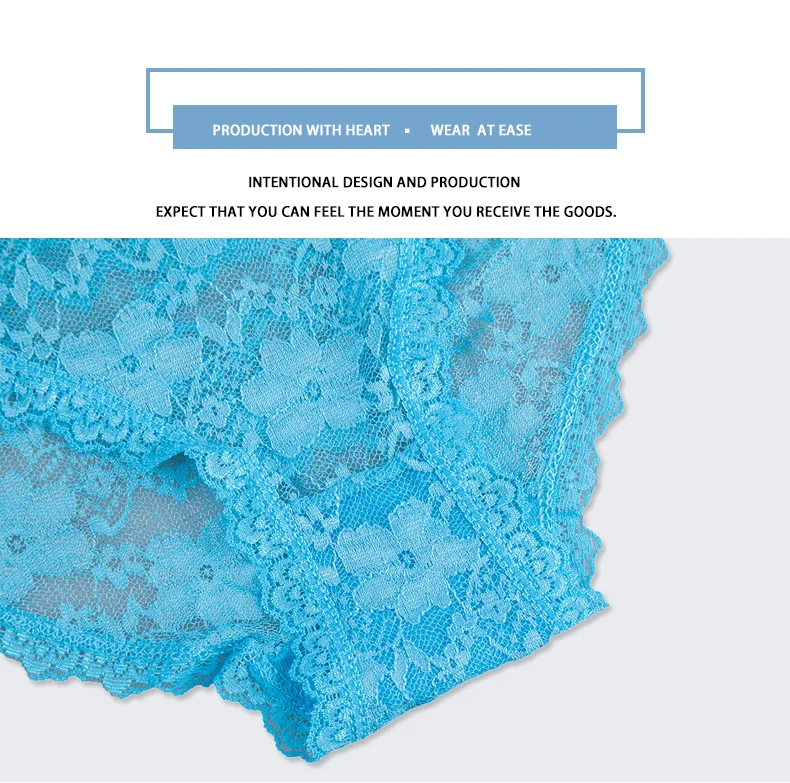 Сексуальные трусики для женщин, кружевные трусы, Прозрачное нижнее белье для девушек, хлопковое нижнее белье, женское нижнее белье, 4 шт./партия FUNCILAC