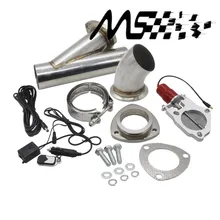 2.5” inch Exhaust Control Valve With Remote Control Car Stainless Electric Exhaust Valve Cut outs Electric Exhaust Cutout kit