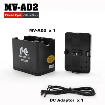 

Falcon Eyes Battery NP-F960 Battery Holder Case MV-AD2 for FALCONEYES DVR-300DVC DVR-630DVC DVR-630D LED Ring Light MV-AD2