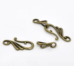 DoreenBeads Jewelry Findings Zinc Alloy Toggle Clasps Musical note Antique Bronze 25mmx13mm 16mmx5.5mm, Hole:2.7mm 2.5mm 7 Sets