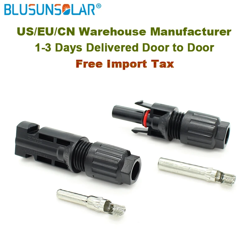 

100 Pairs MC4 Connector Female Male TUV Standard IP67 Solar Cable LJ0116