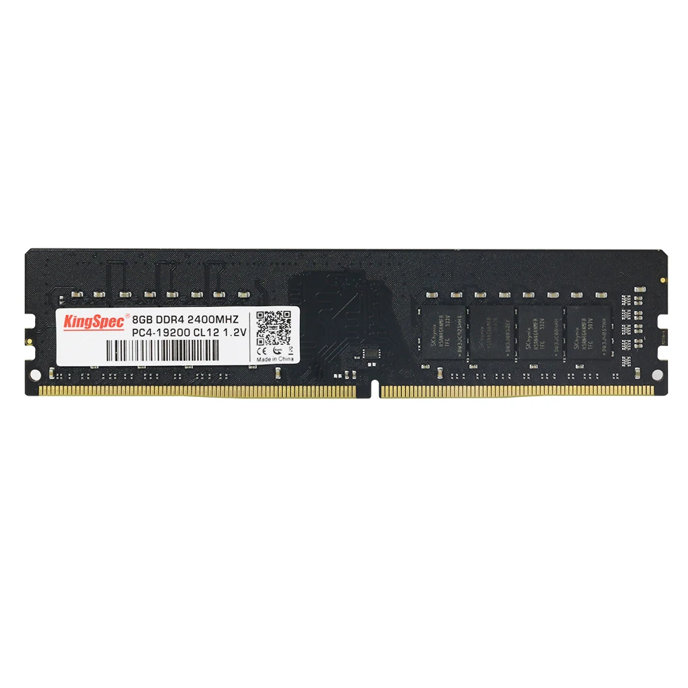 

2018 HOT BRAND KINGSPEC 16GB DDR4 DESKTOP RAM MEMORY 2400Mhz 288PIN DIMM 1.2V High Speed Free shipping work faster DDR4-PC-8G