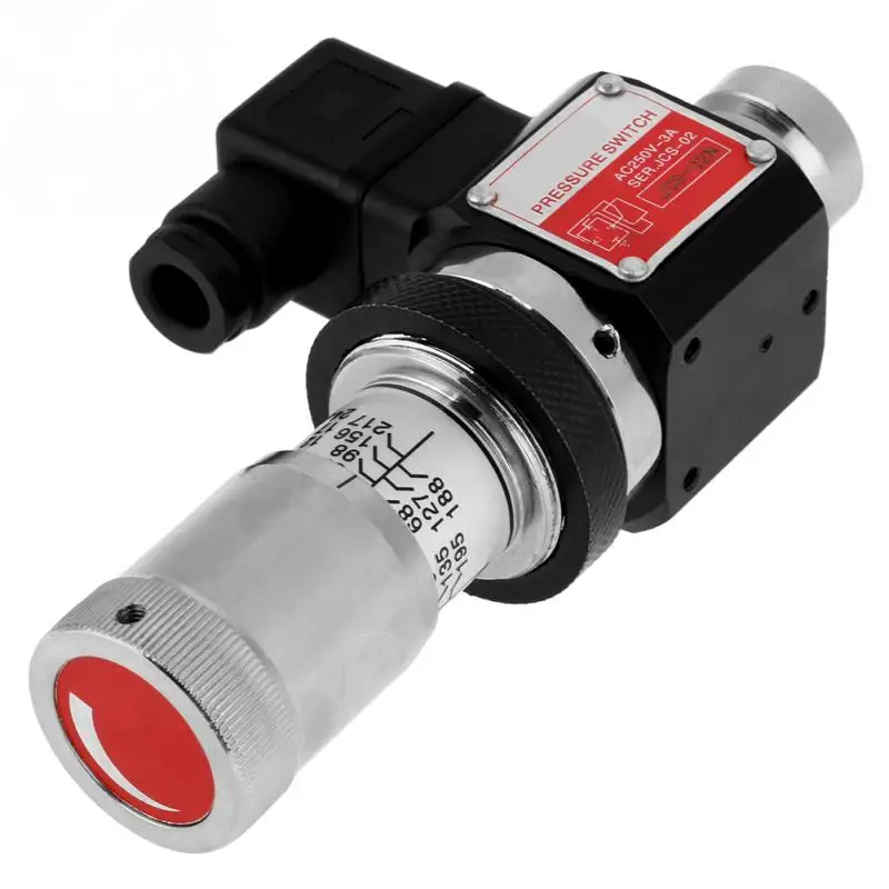 Hydraulic Pressure Switch JCS 02N Straight Through Tube Hydraulic Pressure Relay Switch Valve 30