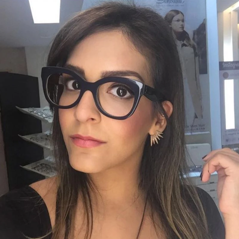 

Winla Fashion Design Women's Glasses Elegant Plain Glasses Vintage Eyewear Frame Optics Clear Reading Oculos Femininos WL1104