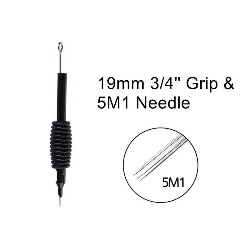 40 шт/партия 5M1 черный резиновый одноразовый(19 мм) 3/" татуировки трубки насадки для тату наконечники с иглы для татуировки стерилизованые