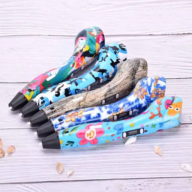 Best Price 3D pen SMAFFOX 3D printer pen support 1.75mm PLA/PCL filament(low/hight temperature mode) diy drawing pen 5V 2A adapter molding