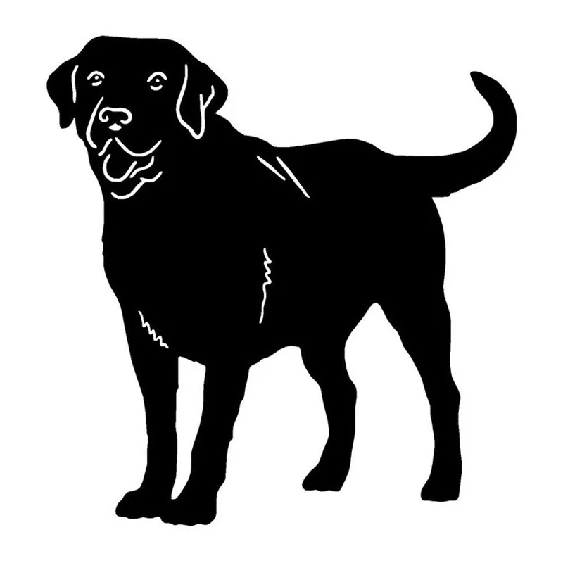 Wholesale 5pcs,10pcs,12.2*12.8CM Labrador Retriever Dog Heart Vinyl