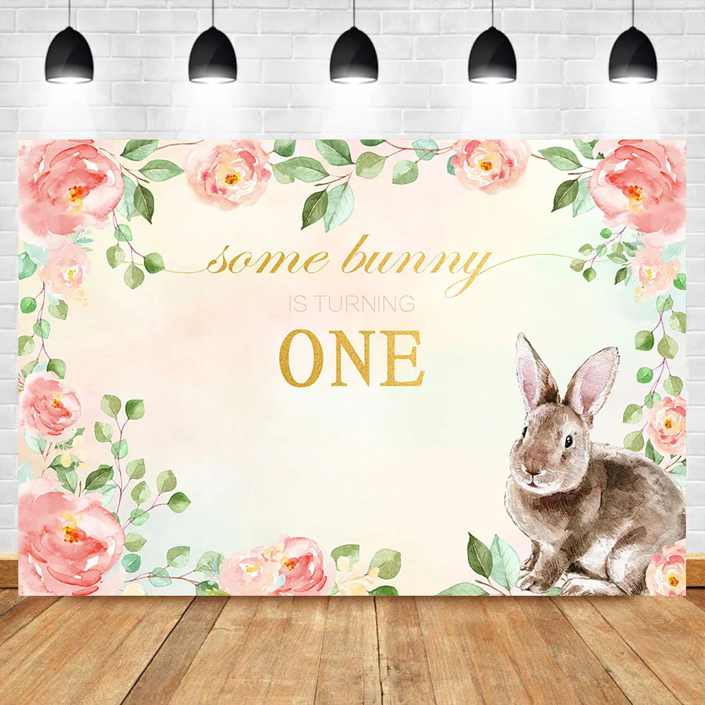 

Some Bunny First Birthday Photography Background Some Bunny is Turning One Backdrop 1st Birthday Cake Table Decorations Props
