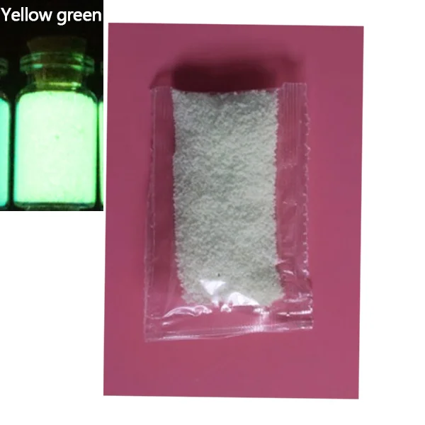 10g/20g/30g Luminous Glow Paint Pigment DIY Starry Wish Bottle Creative Party DIY Bright Paint Fluorescent Particles Material - Цвет: 20g yellow green