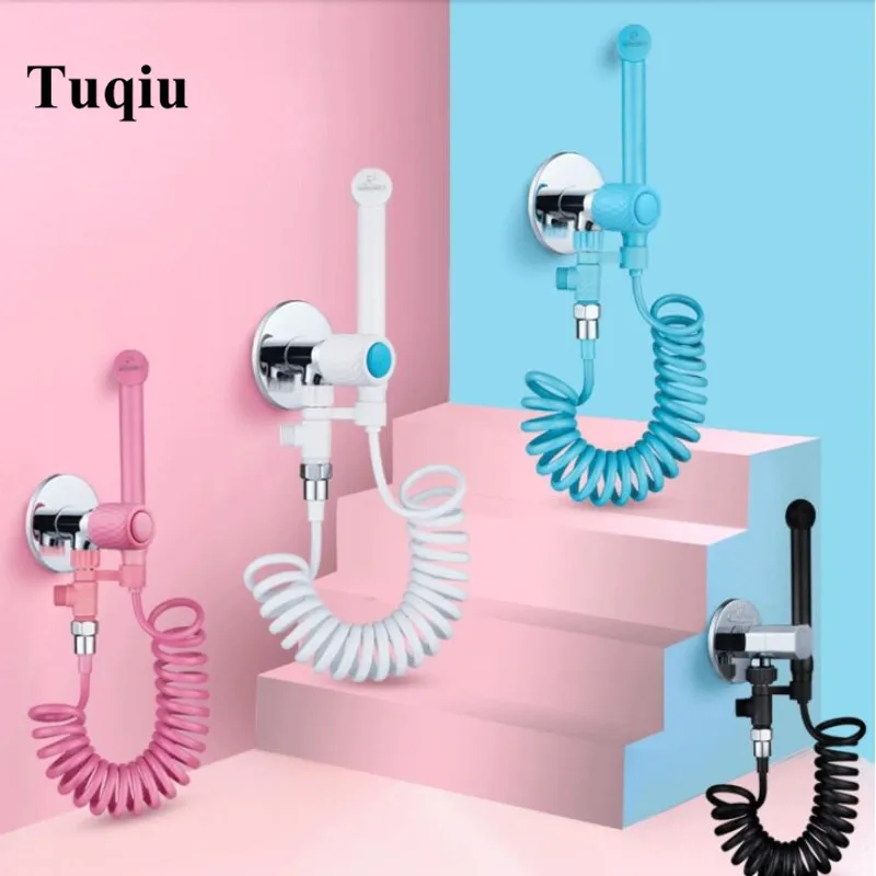 

New Arrival Fashion Bathroom Double Use Bidet Faucet set anti-burst bidet faucet rotation style fashion color for choose