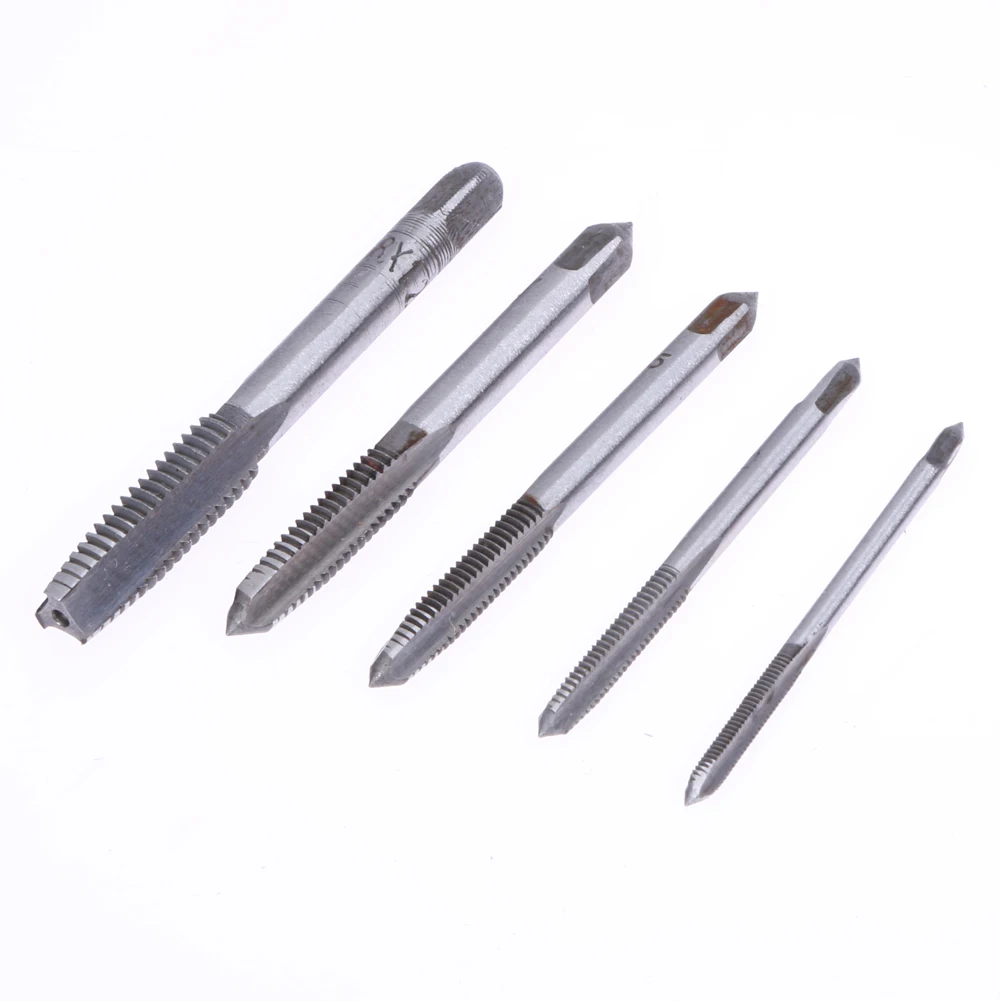 Hand Screw Tap Screw Thread M3 M8 Thread Tool Metric Plug Tap Set Drill